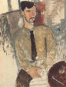 Amedeo Modigliani Henri Laurens assis (mk38) France oil painting artist